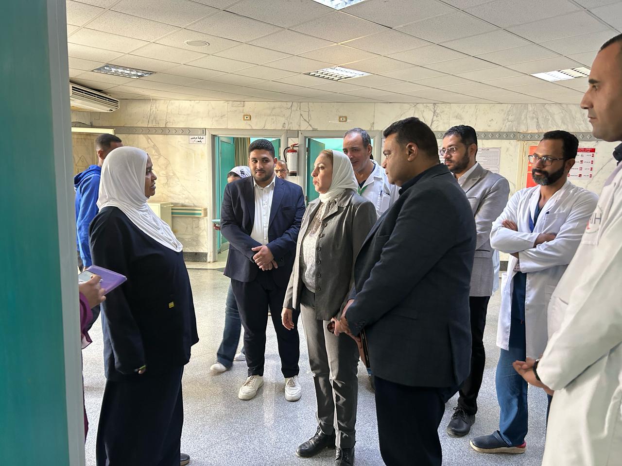 أثناء الاطمئنان على الخدمات الطبية أثناء الاطمئنان على الخدمات الطبية