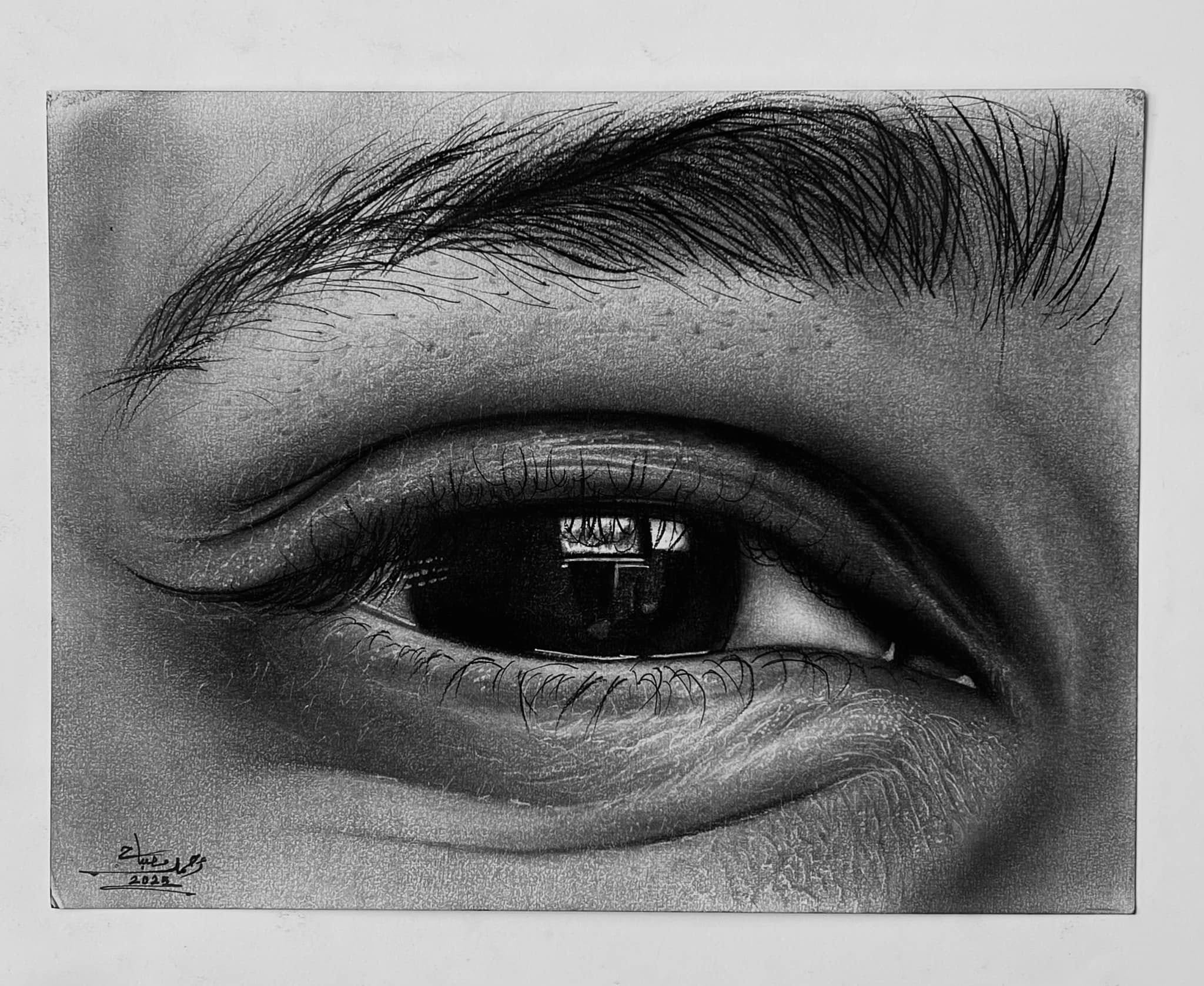 رسمه رموش وعين شخص رسمه رموش وعين شخص