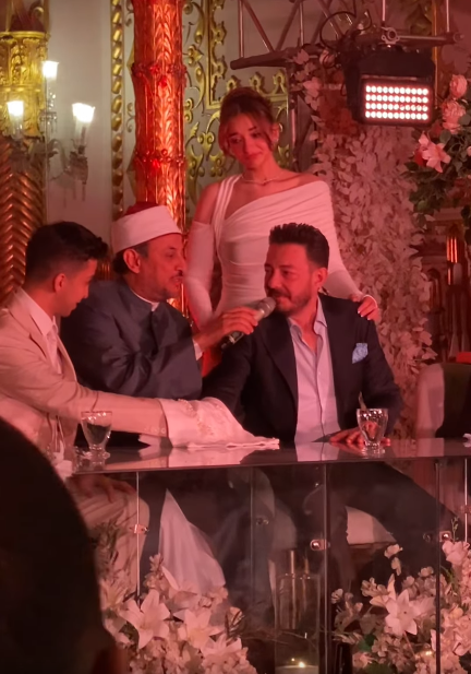 عقد قران هشام جمال وليلي زاهر