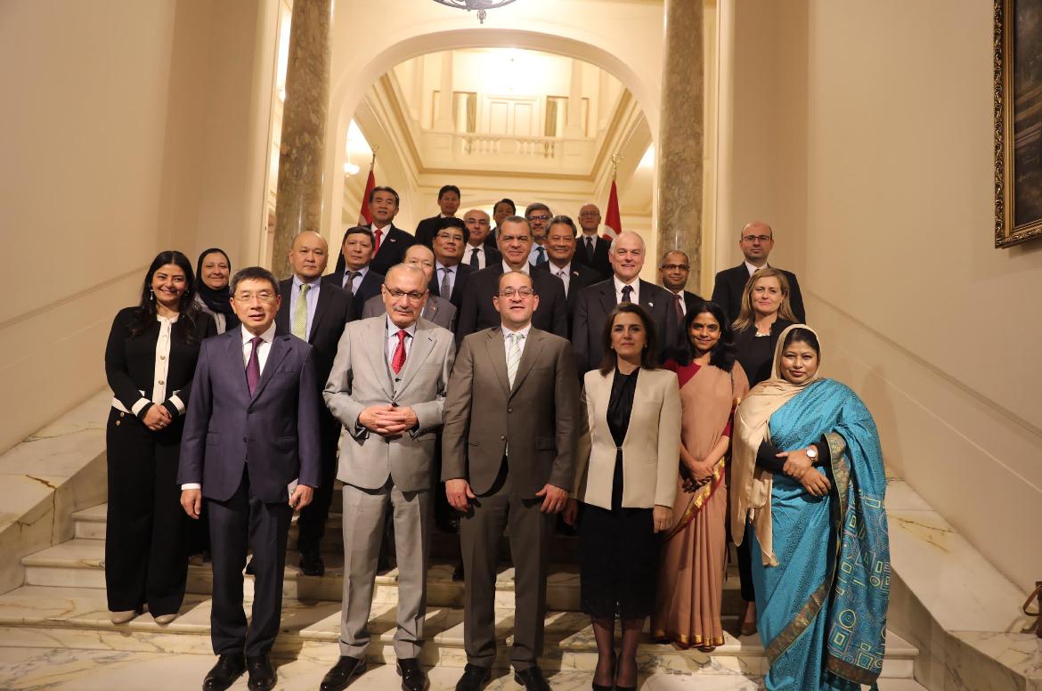 سفير تركيا وسفراء المجموعة الآسيوية