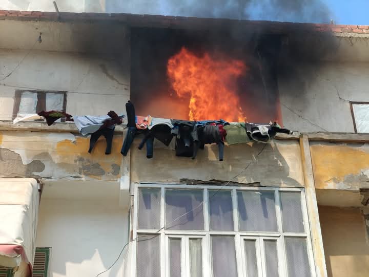 الحريق بالوحدة الحريق بالوحدة