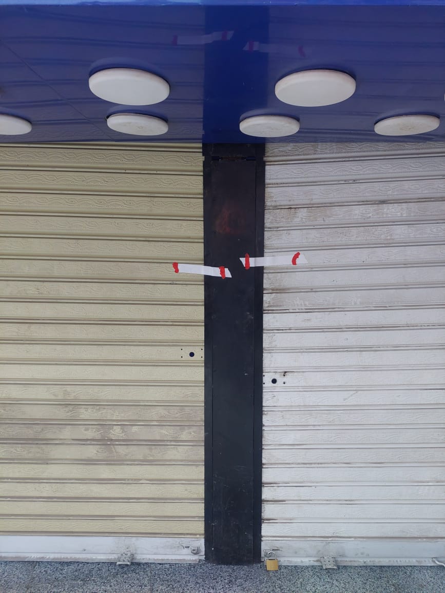 مدينة نصر يغلق محلات بعباس العقاد لإدارتها بدون ترخيص