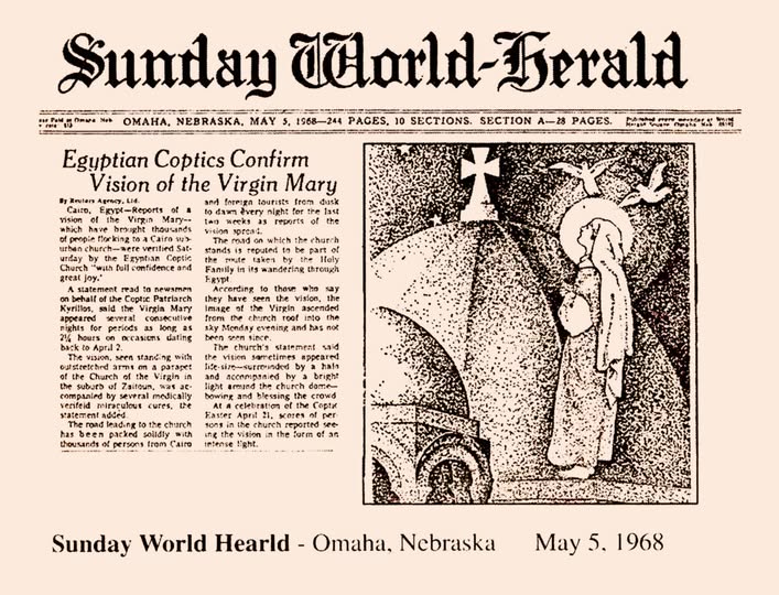 تغطية الصحف لظهور العذراء