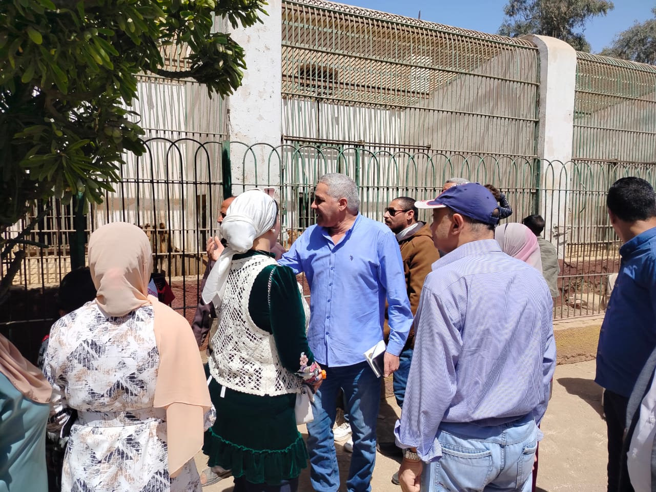 جولة رئيس الخدمات البيطرية بحديقة الحيوان