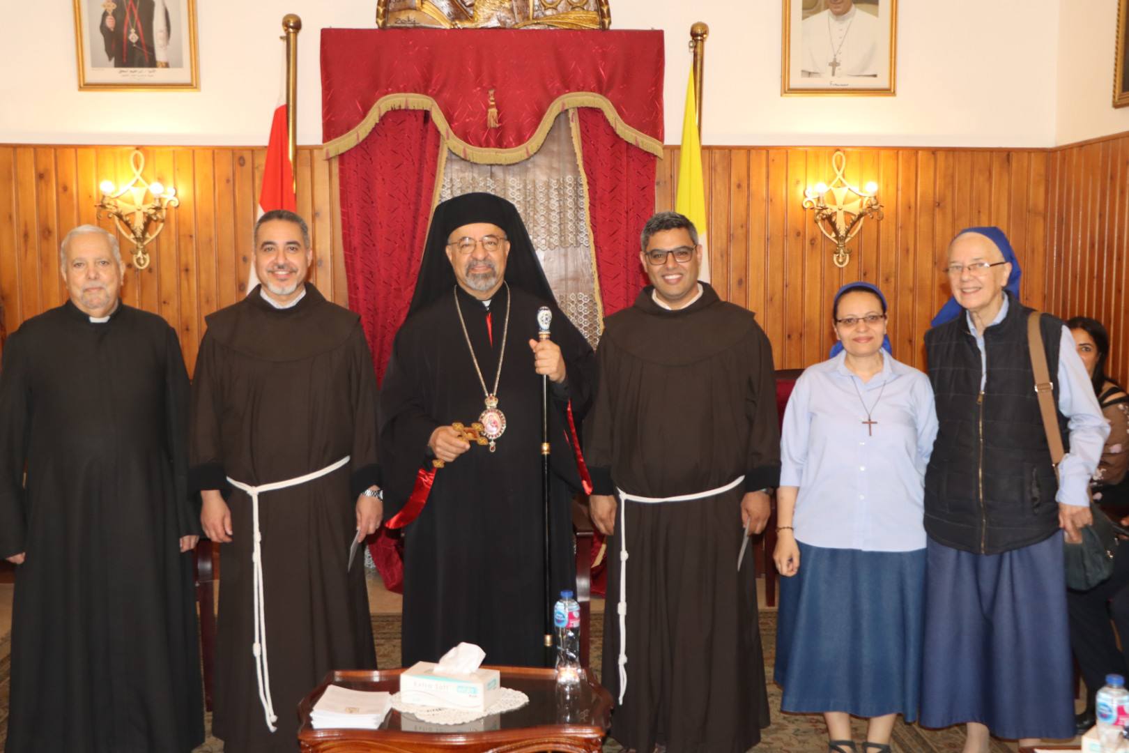 استقبال بطريرك الأقباط الكاثوليك المهنئين بالعيد استقبال بطريرك الأقباط الكاثوليك المهنئين بالعيد