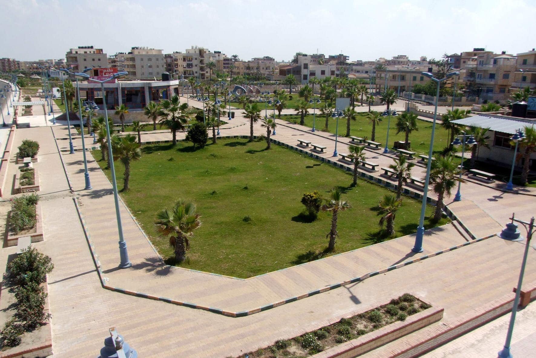زيادة المساحات الخضراء بمصيف بلطيم زيادة المساحات الخضراء بمصيف بلطيم