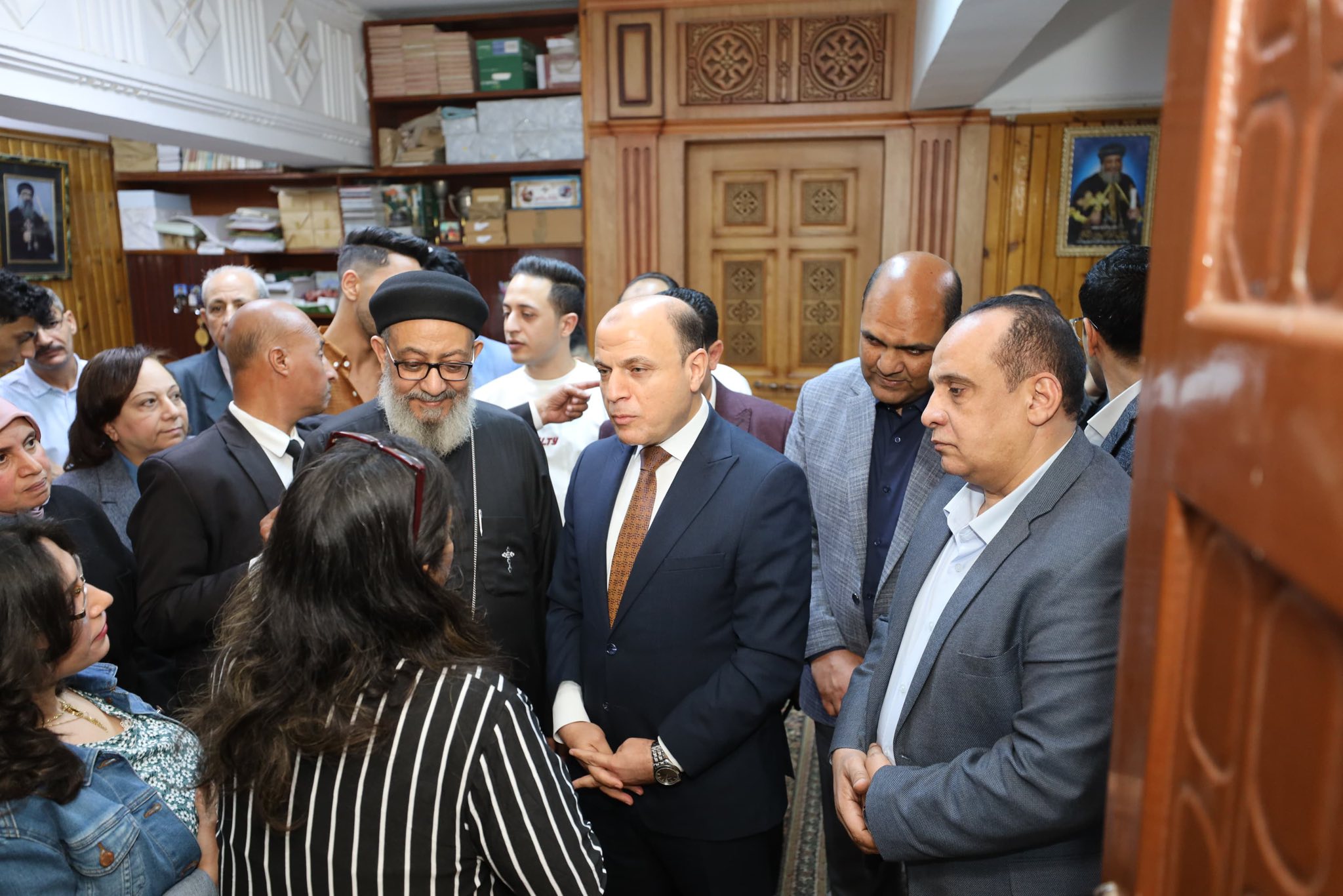 محافظ كفر الشيخ يقدم التهنئة بعيد القيامة بكنيسة مار جرجس محافظ كفر الشيخ يقدم التهنئة بعيد القيامة بكنيسة مار جرجس