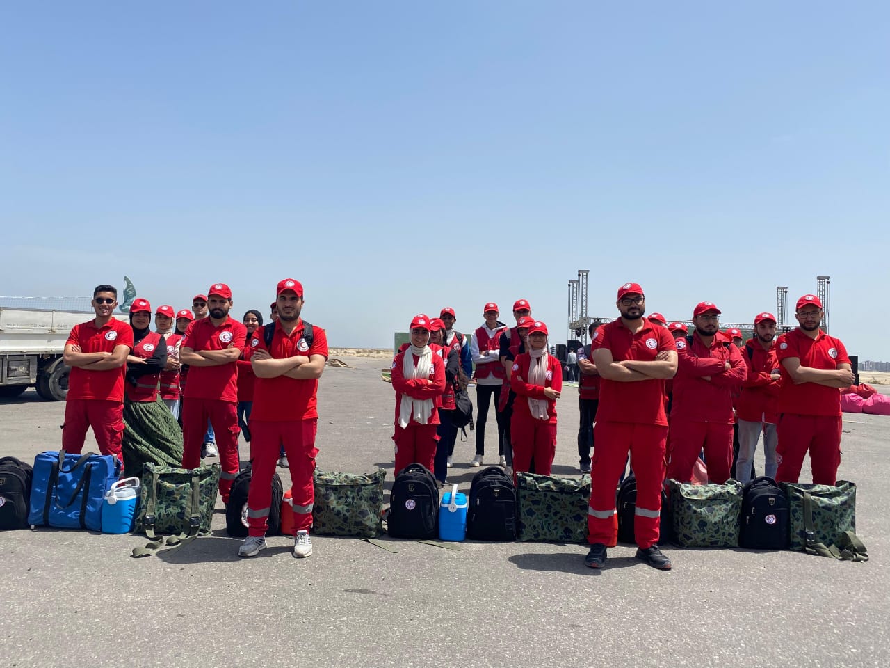 الهلال الأحمر المصري يشارك في تأمين احتفالات عيد شم النسيم بالمحافظات