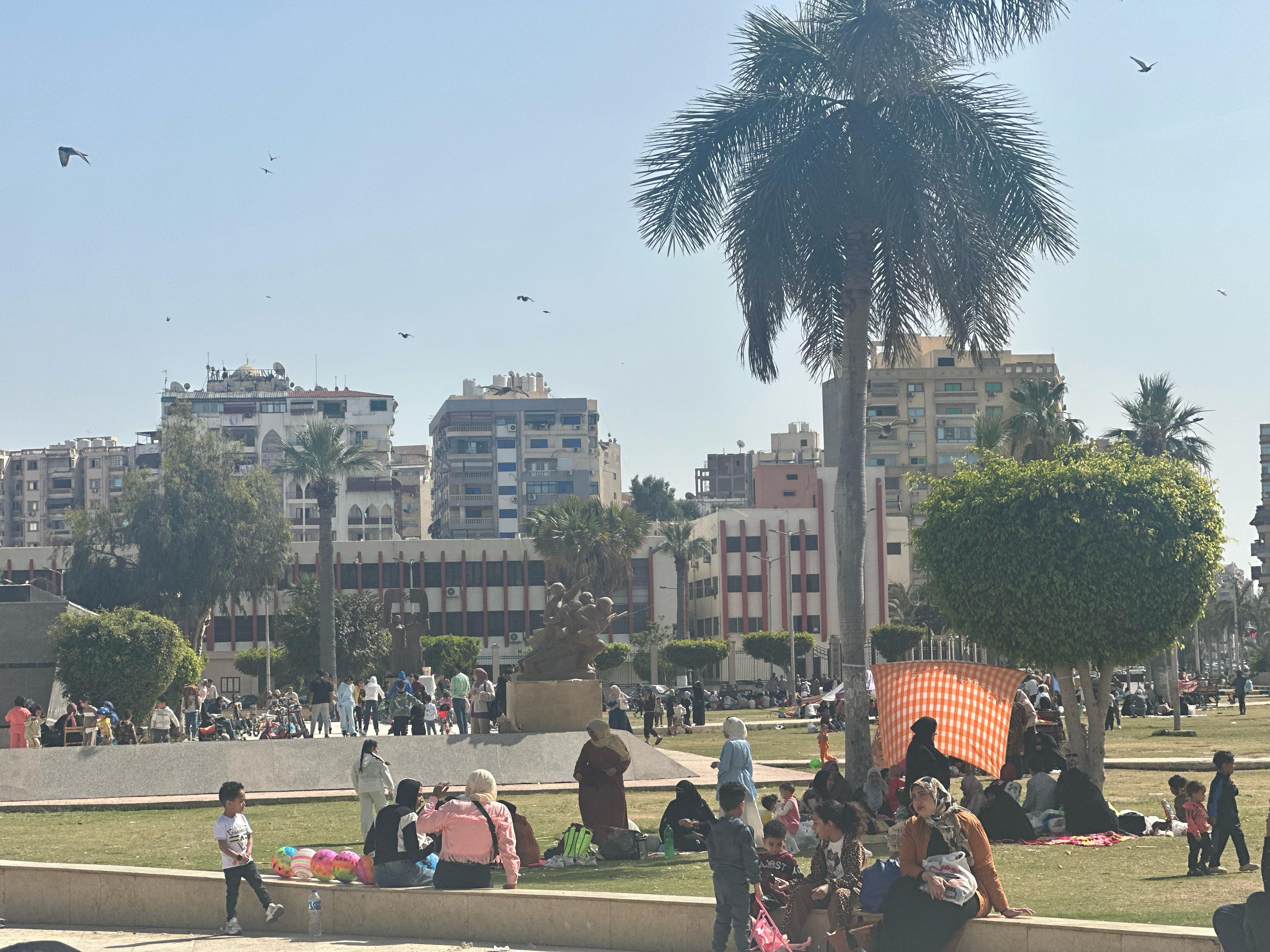 الزحام في الحدائق الزحام في الحدائق