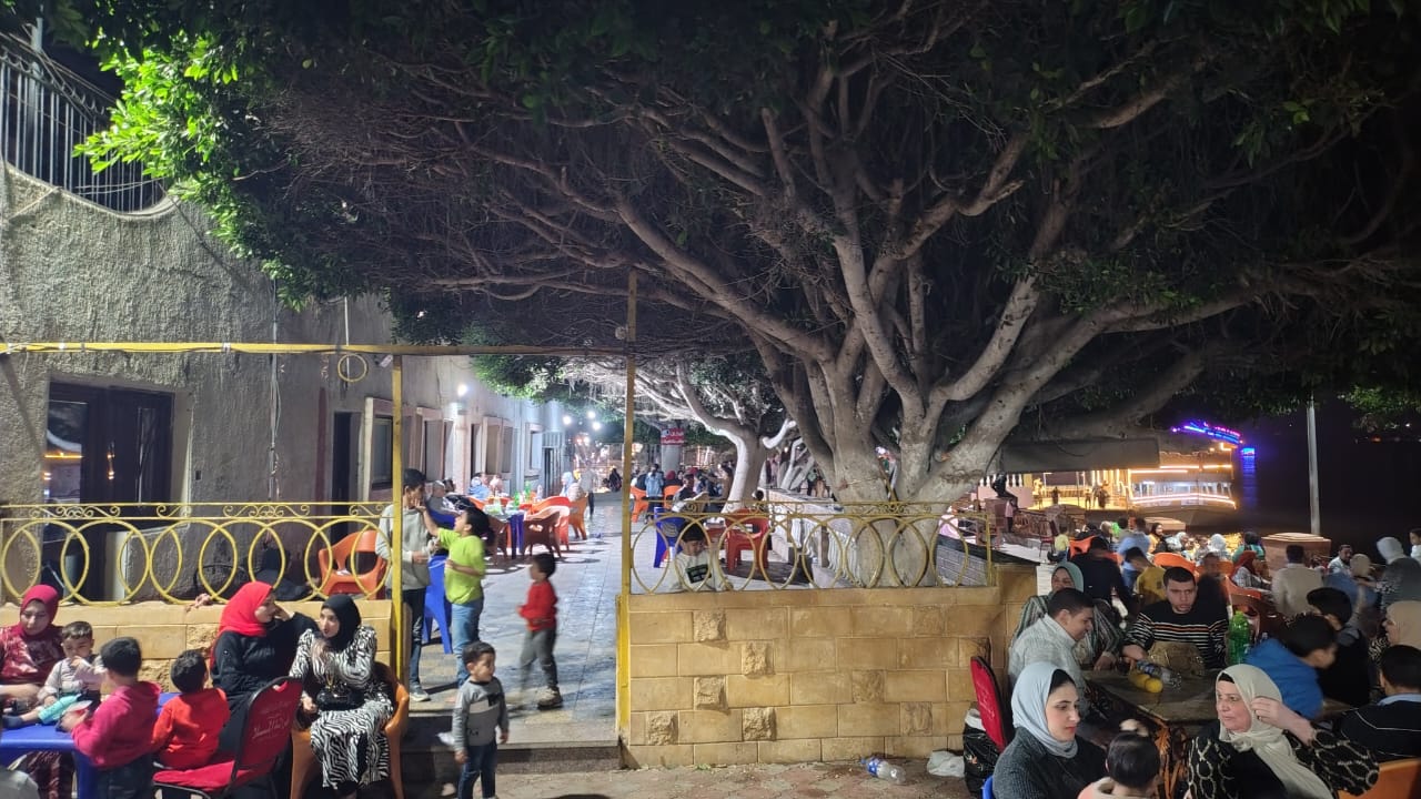 جانب من التوافد على حديقة الاسرةو والطفولة بدسوق