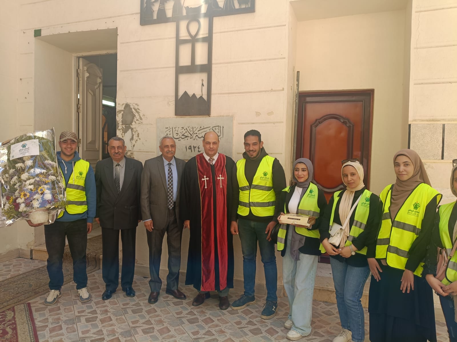 وفد من التحالف الوطني يزور كنائس القليوبية وفد من التحالف الوطني يزور كنائس القليوبية