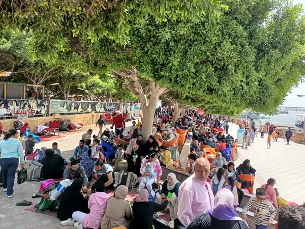 اقبال على حديقة الاسرة والطفولة بدسوق