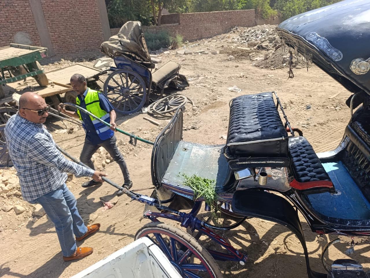 التحفظ على عدد عربتين حنطور لمخالفتهم شروط الترخيص التحفظ على عدد عربتين حنطور لمخالفتهم شروط الترخيص