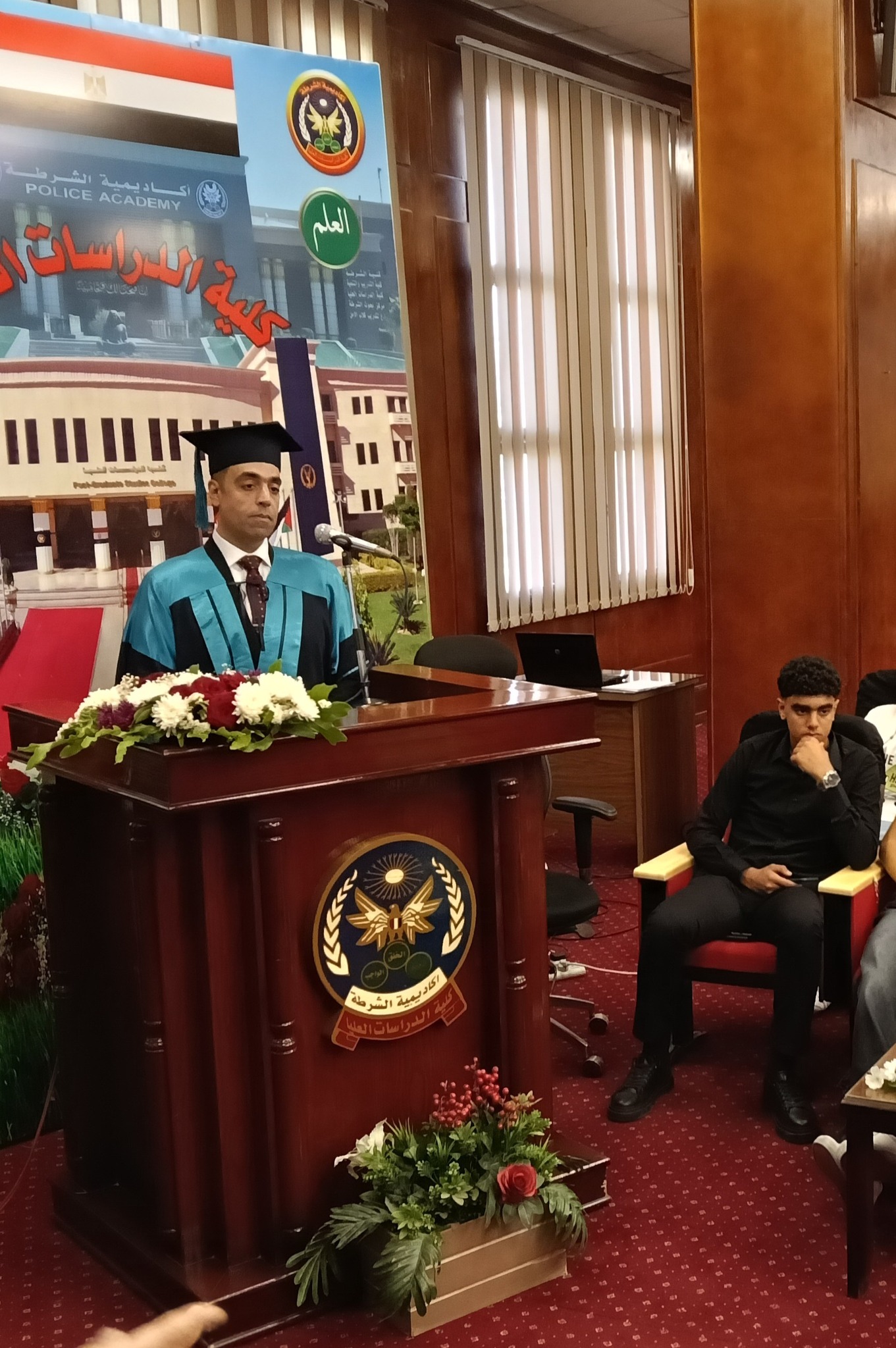 العقيد تامر عبد المنعم يحصل على درجة الدكتوراه من أكاديمية الشرطة (11)