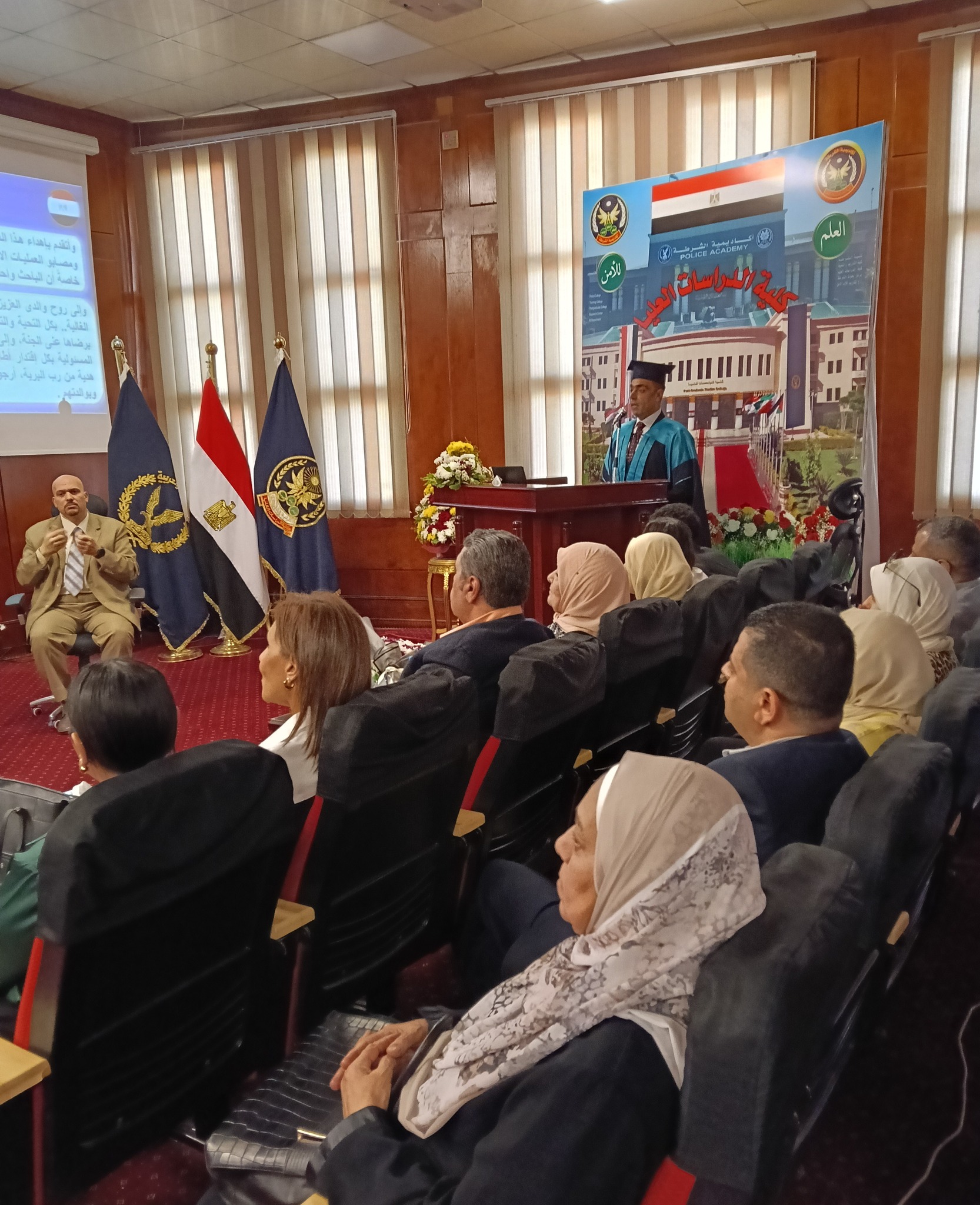 العقيد تامر عبد المنعم يحصل على درجة الدكتوراه من أكاديمية الشرطة (13)