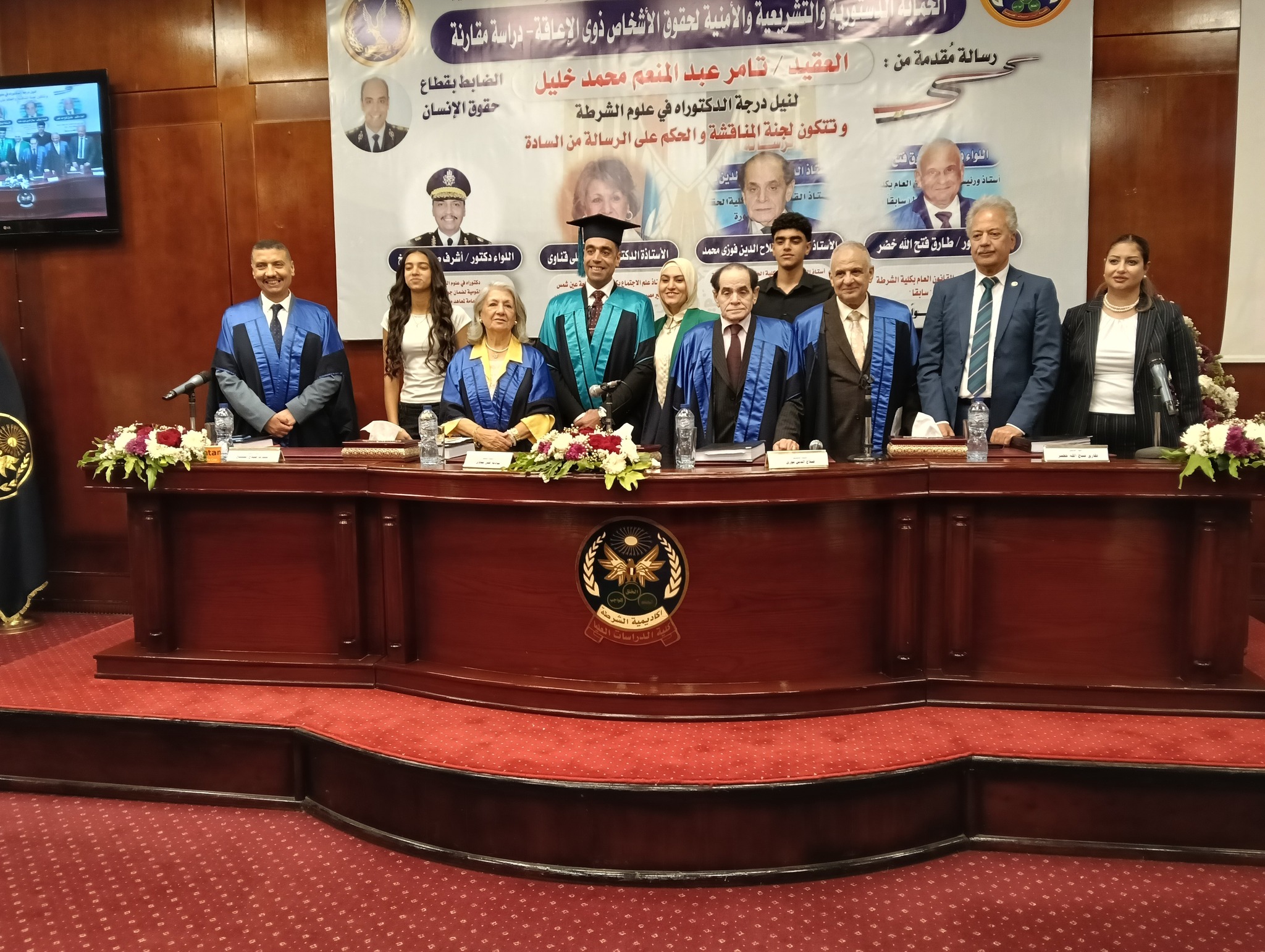 العقيد تامر عبد المنعم يحصل على درجة الدكتوراه من أكاديمية الشرطة (8)