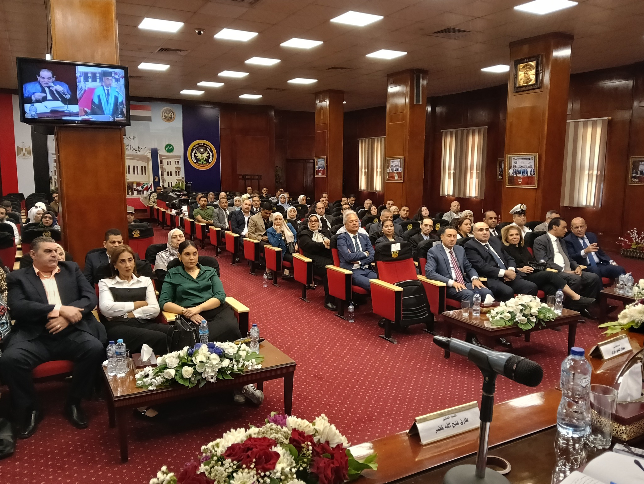 جانب من مناقشة رسالة الدكتوراه للعقيد تامر عبدالمنعم بأكاديمية الشرطة (2)