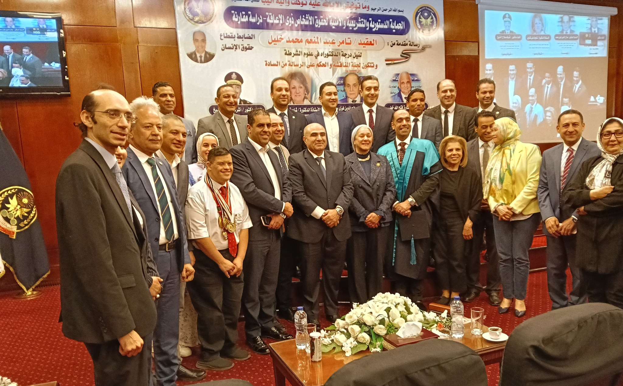 العقيد تامر عبد المنعم يحصل على درجة الدكتوراه من أكاديمية الشرطة (9)