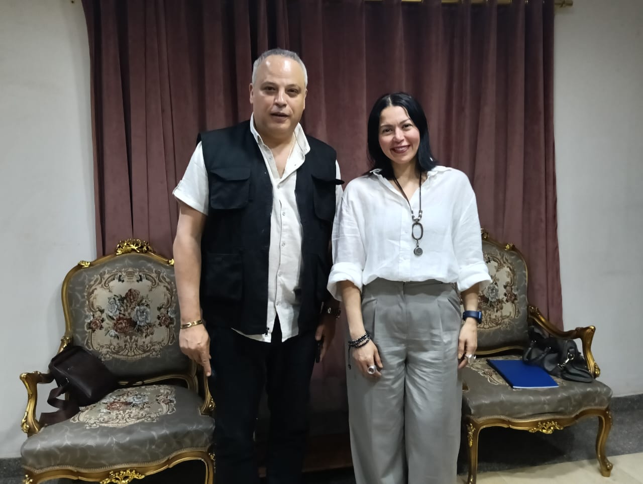 لقاء الخميسي وتامر عبد المنعم