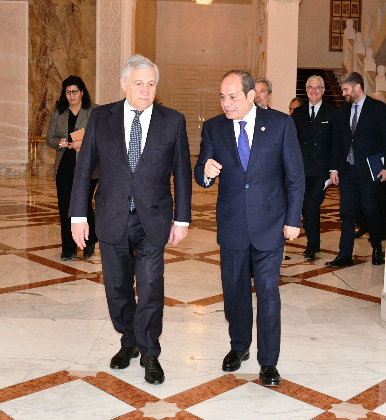 السيسى ورئيس وزراء ايطاليا (3)