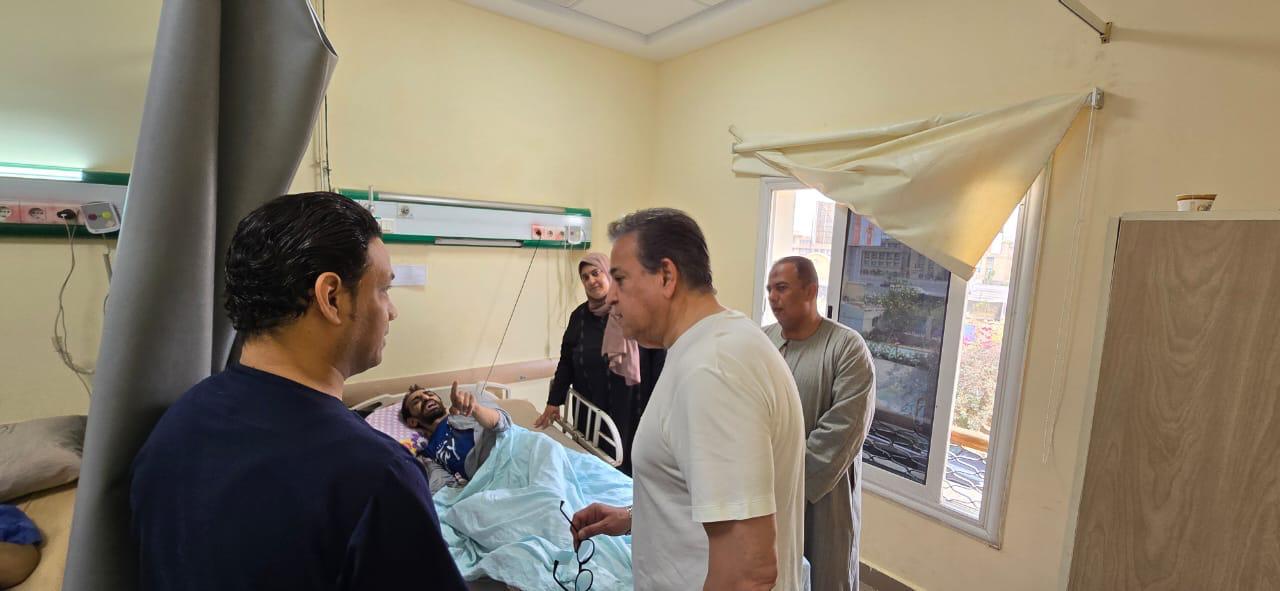 جولة وزير الصحة فى مستشفى البنك الأهلي جولة وزير الصحة فى مستشفى البنك الأهلي