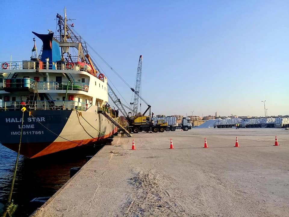 حركة التصدير من ميناء العريش حركة التصدير من ميناء العريش