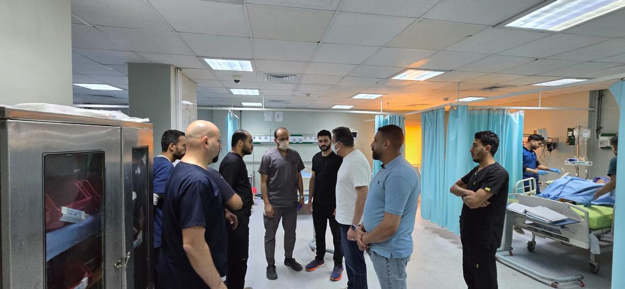 جولة وزير الصحة بمستشفى البنك الأهلي