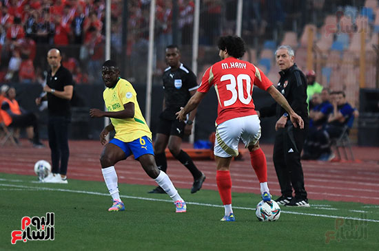 محمد هانى خلال المباراة محمد هانى خلال المباراة