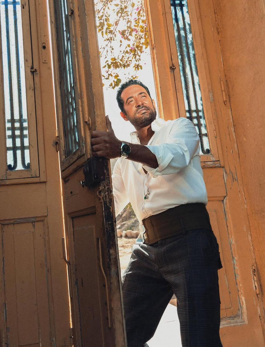 عمرو سعد فى جلسة تصوير