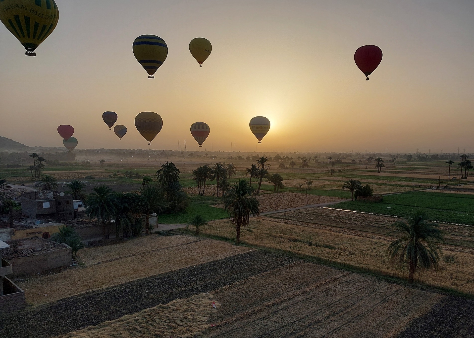 تحليق البالونات الطائرة فوق الزراعات بالأقصر تحليق البالونات الطائرة فوق الزراعات بالأقصر