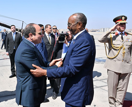 الرئيس السيسي يستقبل البرهان (6)