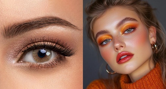 مكياج دخاني دافئ