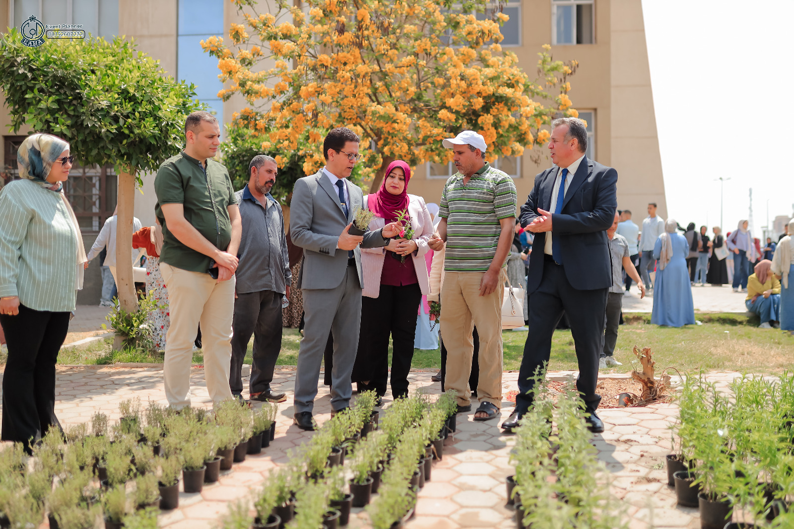 الزهور بالمعرض