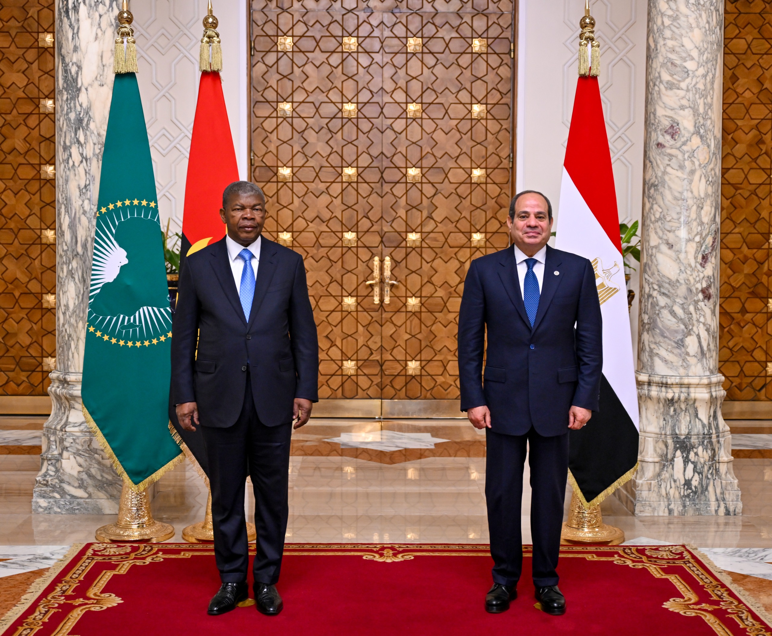 الرئيس السيسى ونظيره الأنجولى الرئيس السيسى ونظيره الأنجولى