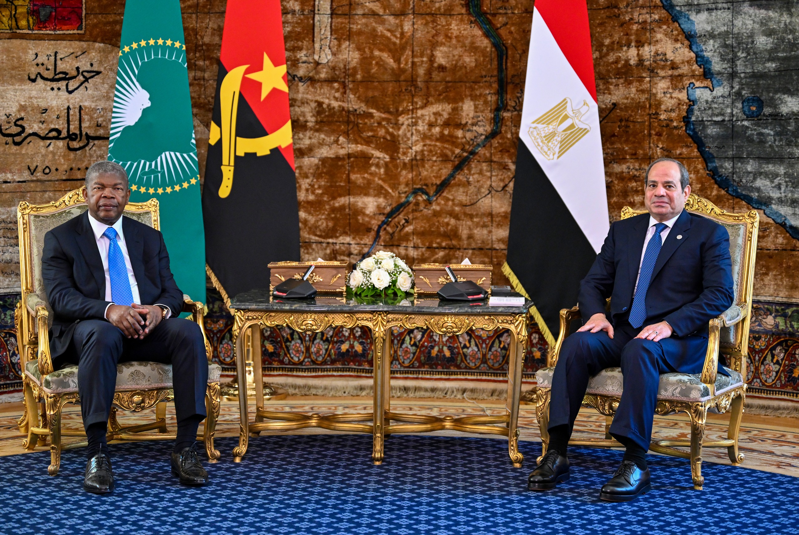 الرئيسان السيسى وجواو مانويل جونسالفيش لورينسو، رئيس جمهورية أنجولا الرئيسان السيسى وجواو مانويل جونسالفيش لورينسو، رئيس جمهورية أنجولا