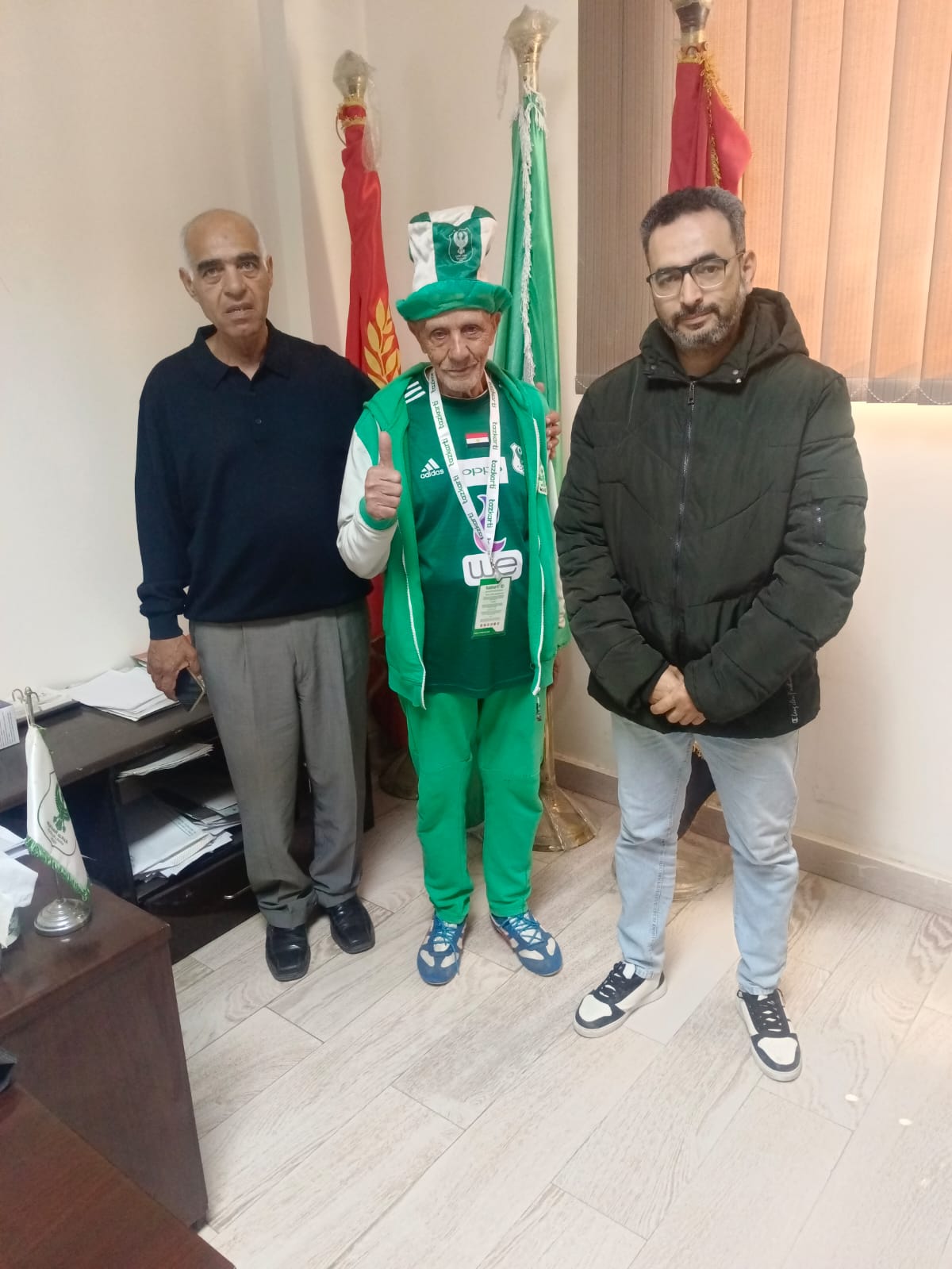 تكريم محمد شتيوي أكبر مشجع للنادي المصري