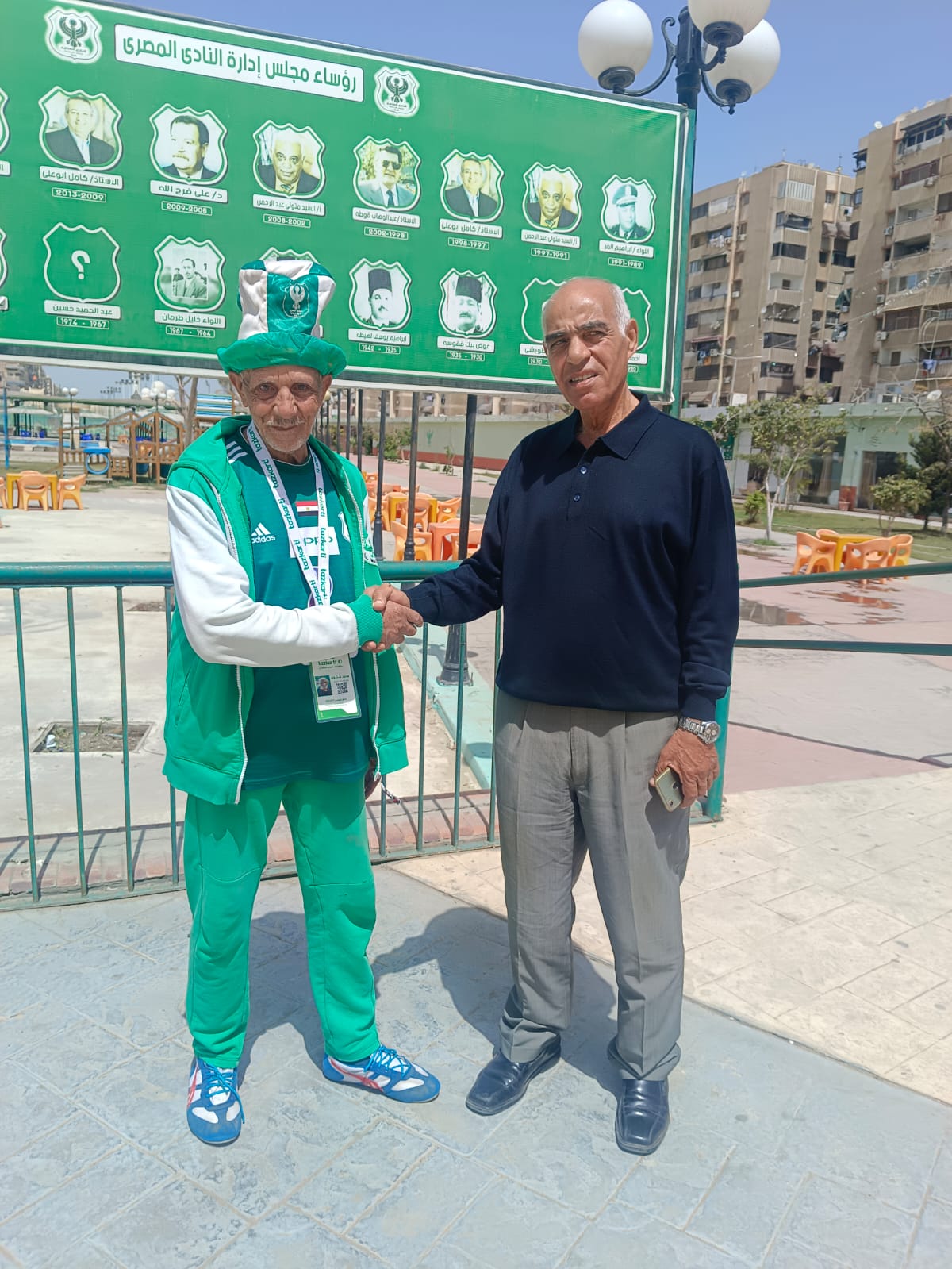 تكريم محمد شتيوي أكبر مشجع للمصري