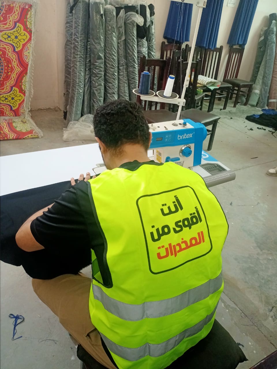 جانب من تدريب المتعافين من تعاطى المخدرات على حرف مهنية يحتاجها سوق العمل