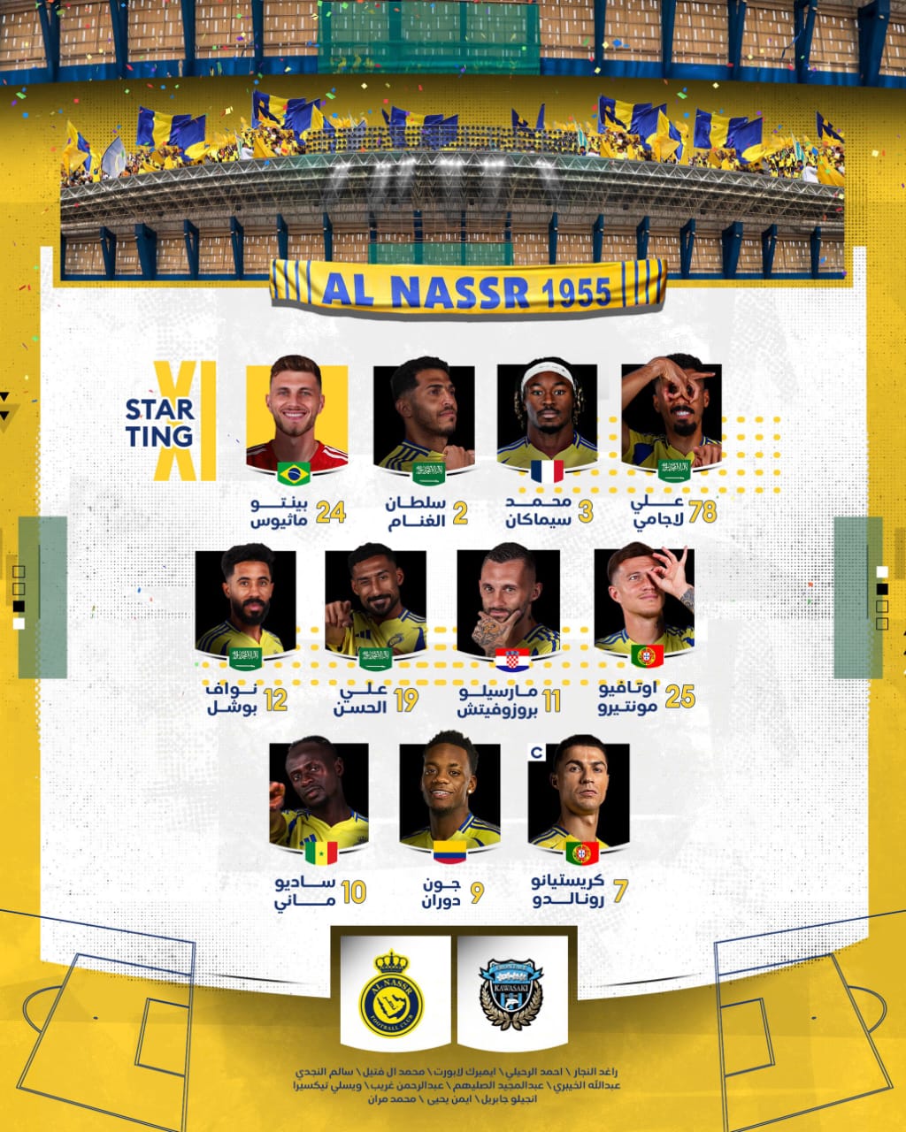 تشكيل النصر تشكيل النصر