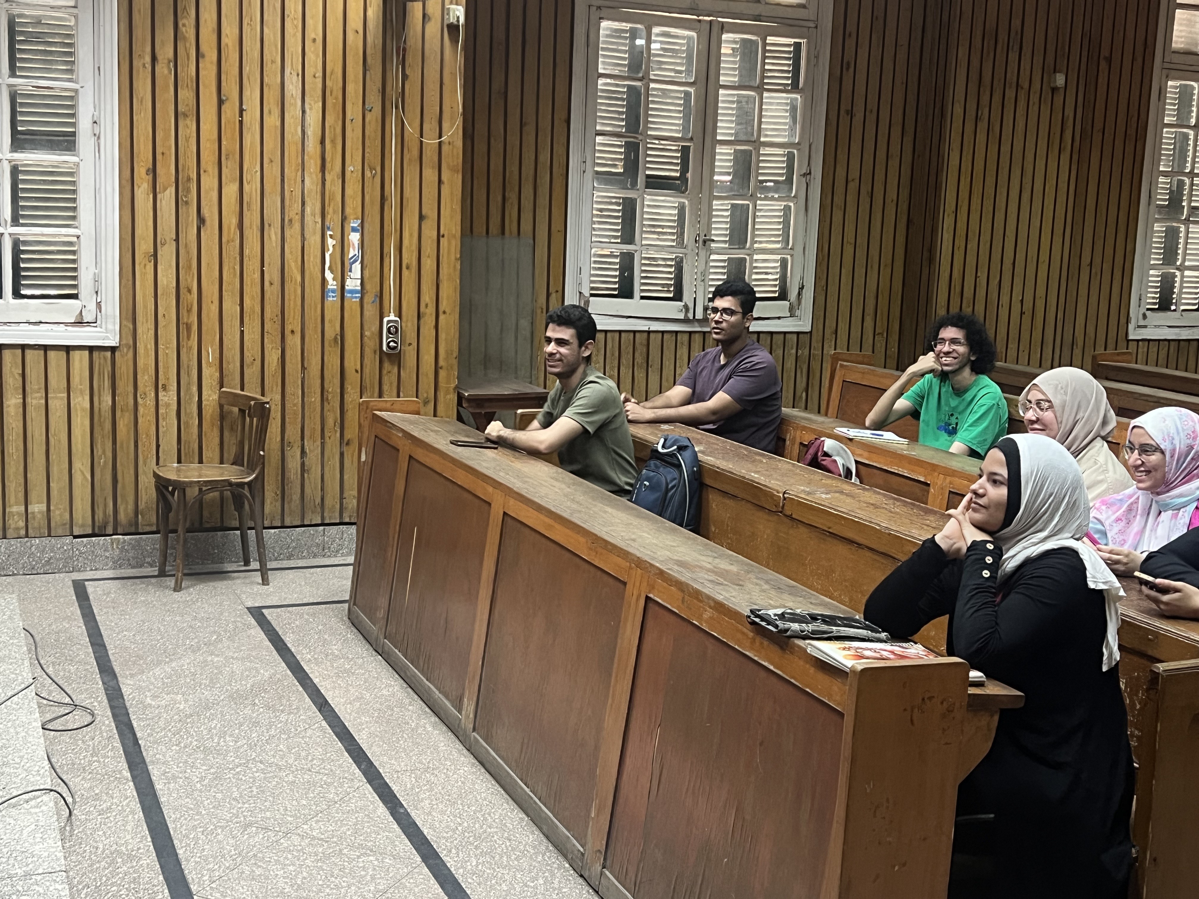 جانب من لقاء طلاب جامعة القاهرة