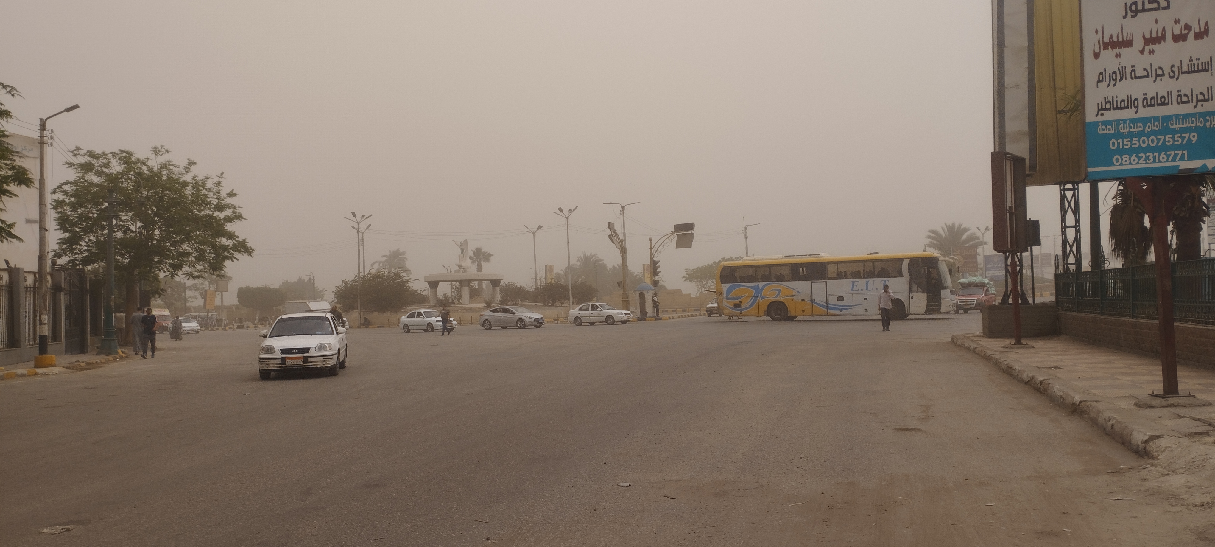نشاط للهواء وأتربة فى السماء بالمنيا نشاط للهواء وأتربة فى السماء بالمنيا