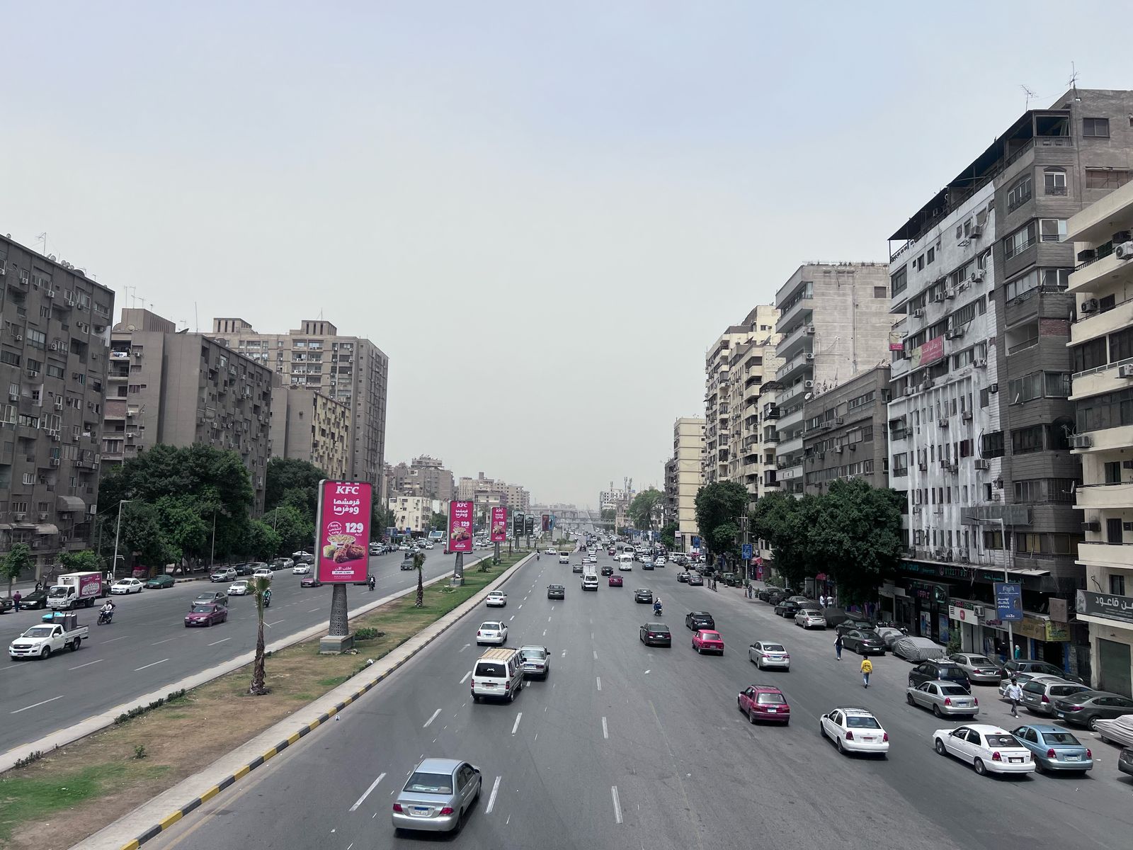 حركة السيارات بشارع أحمد عرابى حركة السيارات بشارع أحمد عرابى