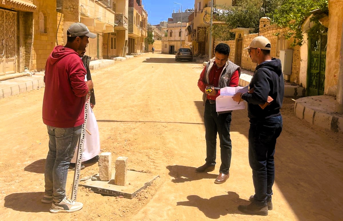الاشراف الهندسي على رصف احياء مطروح
