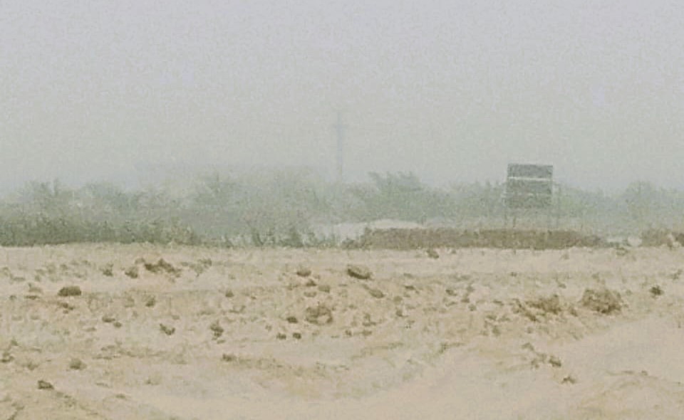 رياح مثيرة للرمال والاتربة تضرب سيوة رياح مثيرة للرمال والاتربة تضرب سيوة