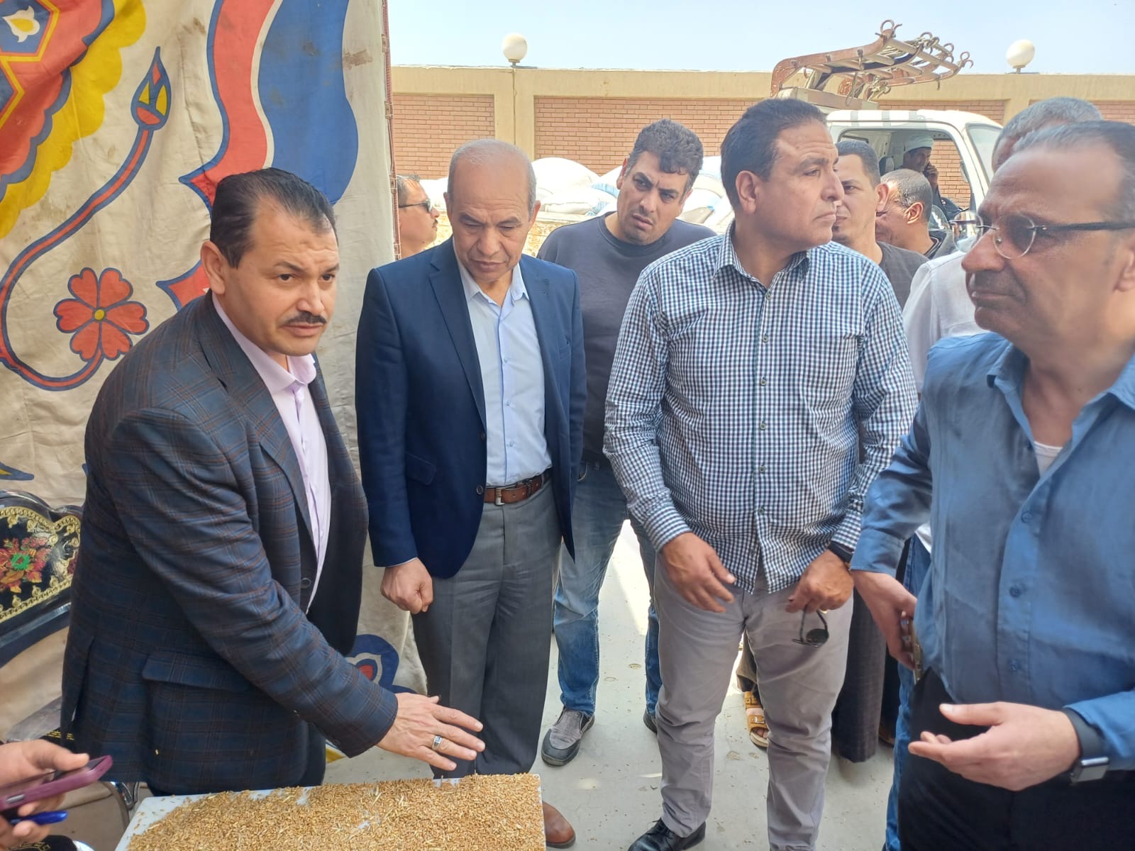 خلال بدء توريد القمح المحلى 2025  من محافظة الفيوم