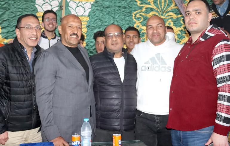 علاء عزت وعمرو الدرديري في حضور نهائي دورة المطرية