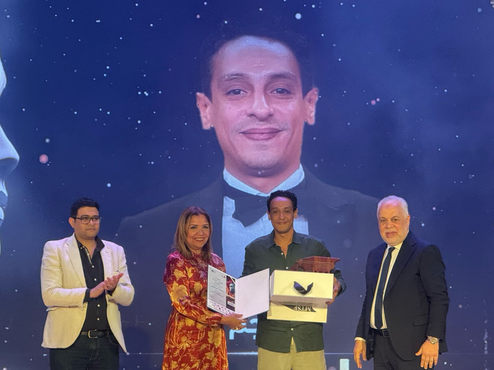 الفضاءات المسرحية يكرم دنيا سامي ومصطفى غريب ومحمد رضوان (2)