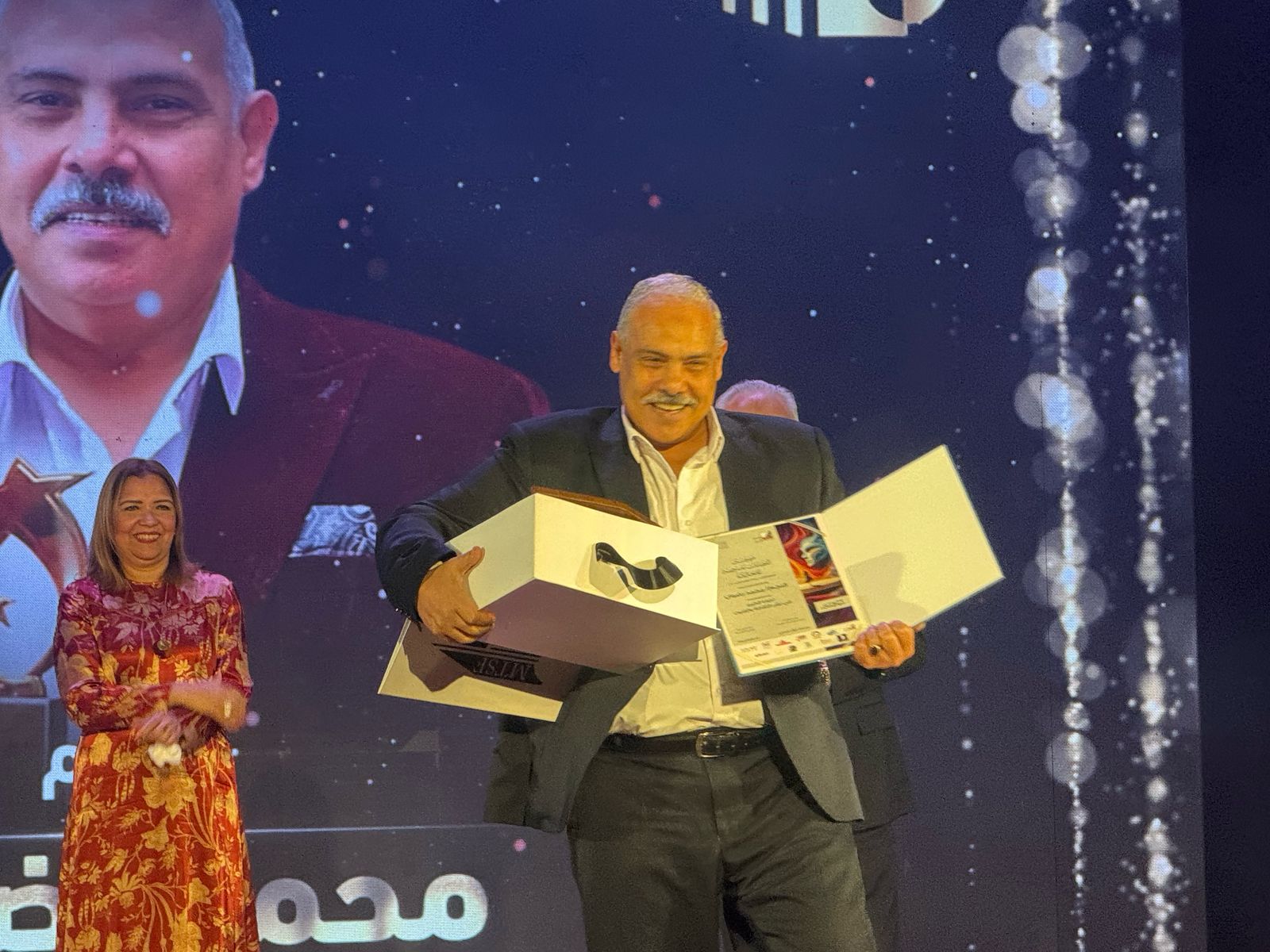 الفضاءات المسرحية يكرم دنيا سامي ومصطفى غريب ومحمد رضوان (4)