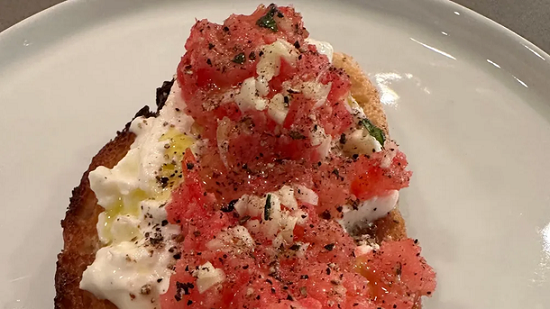 توست الطماطم المثلجة