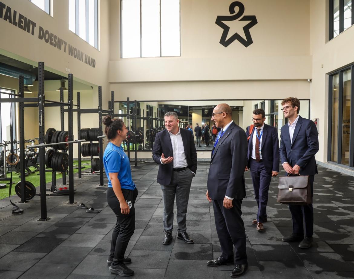 زيارة فيليب ديالو رئيس الاتحاد الفرنسي لكرة القدم إلى مصر